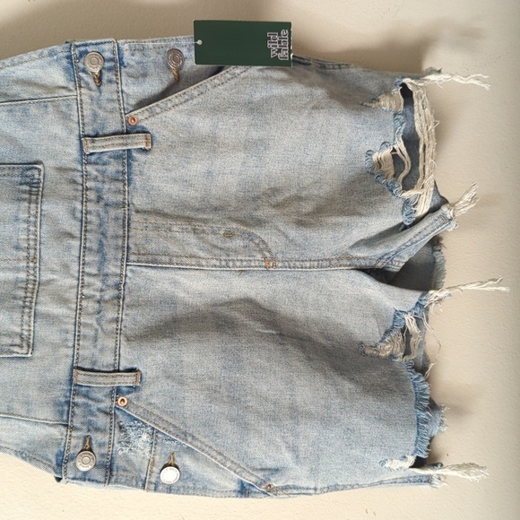 Wild Fable Distressed Jeans Shorts Overall - Picture 4 of 12